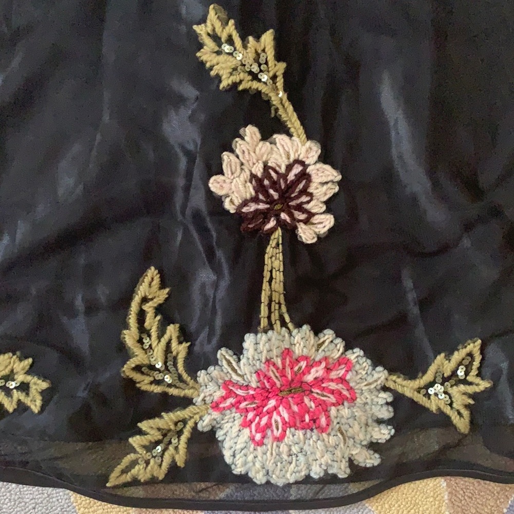 π€ VINTAGE BETSEY JOHNSON TULLE EMBROIDERED Y2K 90s RETRO COTTAGECORE - Picture 8 of 16